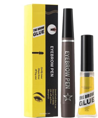  G n rique Microblading Eyebrow Pencil | Smudge & Sweat-Proof Eyebrow Pen | 4-Prong fork Eyebrow Makeup Liquid Pen with Eyebrow Gel for Natural Hair-Like Brows for Women - Buy Online on GoSupps.com