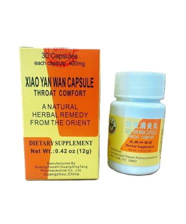 Xiao Yan Wan Herbal Respiratory Formula with Chuan Xin Lian Honeysuckle/Jin Yin Hua and Chai Hu (30 Capsules)