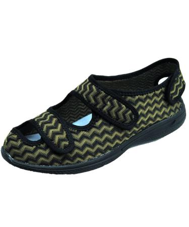 KXSM Orthopedic Walking Shoes Edema Diabetic Shoes Lightweight Comfy Adjustable Sturdy Soft Wide Sneakers for Elderly Swollen Feet Arthritis Recovery Plantar Fasciitis All Seasons Green 41 41 Green