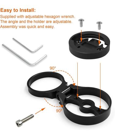 HJFH Stem Holder Bicycle Computer Bracket | Adjustable Out Front Bike Mount Extension | Black Handlebar Accessories - Buy Online on GoSupps.com
