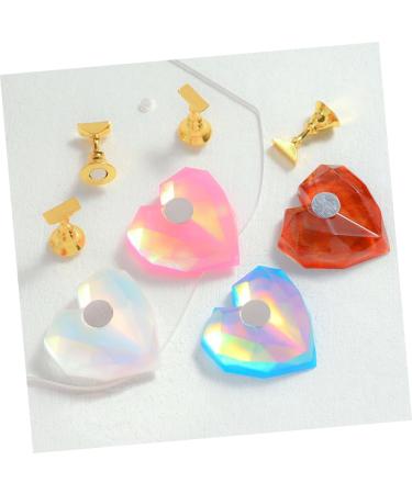 Ipetboom 4sets Nail Practice Holder Nail Showing Stand Nail Palette Nail Tips Display Stand Nail Polish Stand Acrylic Nail Crystal Base Holder Nail Art Accessories Magnetic Resin - Buy Online on GoSupps.com