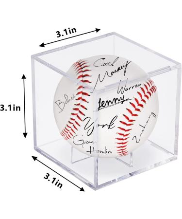 Acrylic Baseball Display Case - UV Protected, Clear Cube for Autographed Memorabilia (1) - Buy Online on GoSupps.com