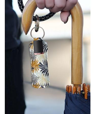 Buy Tropical Palm Leaves Print Lip Balm Cases | Stylish 2pcs Keychain Chapstick Sleeve for Women - International Shipping Available - Buy Online on GoSupps.com