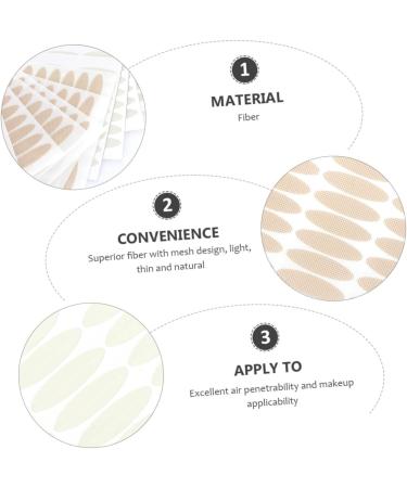 KALLORY 3pcs Double Sided Eyelid Tape Instant Eye Lift Strip Women Eyelid Tape Adhesive Tape Eyelid Stickers - Buy Online on GoSupps.com