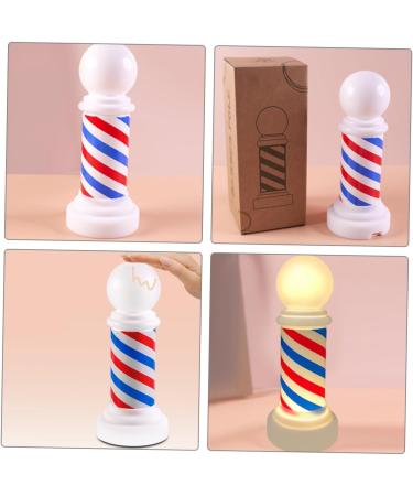 FRCOLOR Signs Luminous Pole Barber Pole Light Decorative Lights Red White Blue To Rotate Equipment - Buy Online on GoSupps.com
