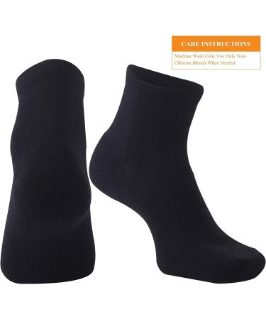 RZTT 90% Merino Wool Ankle Socks for Men & Women - Soft & Thin for Athletic Activities - 3 Pairs, Black, Large - Buy Online on GoSupps.com