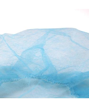 OKEKON Disposable Bouffant Caps - 100Pcs Blue | Non-Woven Dust Cap for Labs, Hospitals & Food Service | Latex-Free, Lightweight & Breathable - Buy Online on GoSupps.com