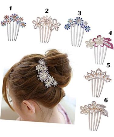 Angoily Hair Accessories Tiara Bridal Hair Comb Purple Women Hair Clip Women Hair Comb Flower Hair Comb Wedding Luxurious - Buy Online on GoSupps.com