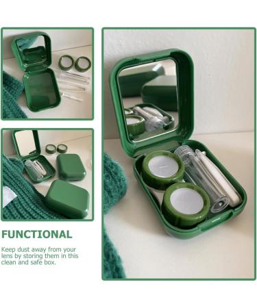 Oatipho Contact Lens Container Set - Travel-Friendly Glitter Case & Mirror Perfect for Lenses Storage | Buy Internationally - Buy Online on GoSupps.com