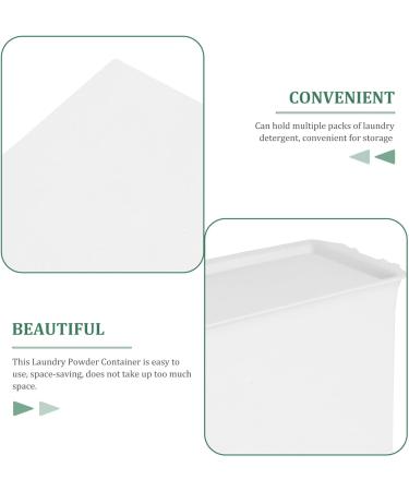 Alipis Box Sheet Laundry Detergent Storage Box Plastic Drawers Plastic Containers Washing Machine Iron Bucket Sundries Storage Bucket White With Cover Washing Powder Bucket - Buy Online on GoSupps.com