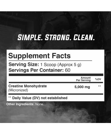 Gade Nutrition Creatine Monohydrate Powder 300g | 5000mg Per Serving | 60 Days Supply | Unflavored Micronized Pure Made in The USA 10.5 Ounce (Pack of 1) - Buy Online on GoSupps.com