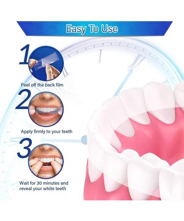 56 Tooth Whitening Strips Safe for Enamel 28 Whitening Sessions for Bright White Teeth - Buy Online on GoSupps.com