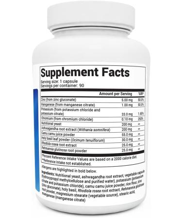 Dr. Berg s Adrenal & Cortisol Formula - Supplement for Hormone Balance Stress & Focus - Support for Healthy Adrenal Gland - Vegetarian Ingredients 90 Capsules - Buy Online on GoSupps.com