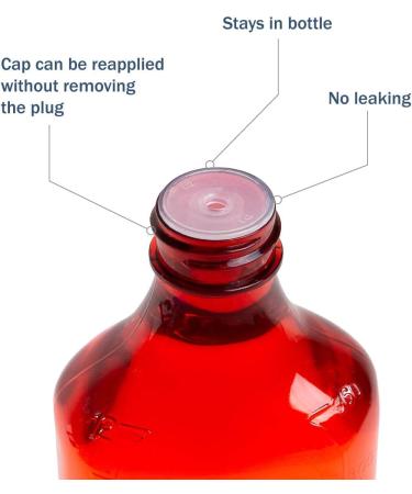 Buy Apothecary Products Oral Syringe Adapter Plugs - Compatible with 12 & 16 Oz Oval 28mm - Pack of 100 & 2 - International Shipping Available - Buy Online on GoSupps.com
