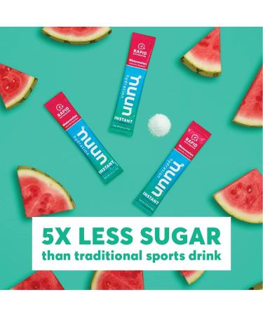 Nuun Instant Electrolyte Powder Packets - Watermelon Flavor | 16 Servings | Rapid Hydration Formula - Buy Online on GoSupps.com