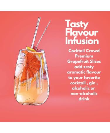 Cocktail Crowd Dried Grapefruit Slices for Cocktails Garnish Air Dried Grapefruit Slices for Drinks Gin Cocktails dehydrated no Sugar no additives Edible Cake Crafts Christmas Decorations - Buy Online on GoSupps.com