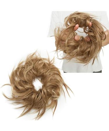 Tousled Updo Messy Bun Hair Extension - Light Brown Blonde Highlight - Buy Online on GoSupps.com