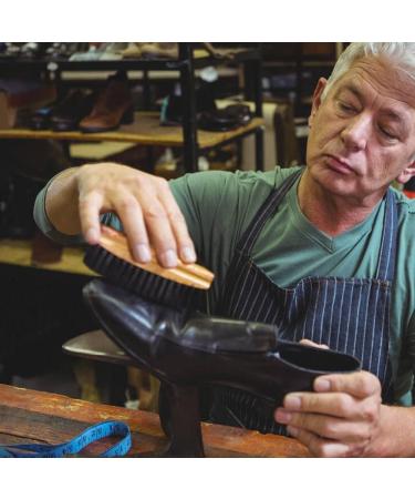 3pk Wooden Handle Shoe Brush Set for Suede & Nubuck Shoes - Double Sided Applicator & Buffing Brushes - Shoe Shine and Polish for Boots - Buy Online on GoSupps.com