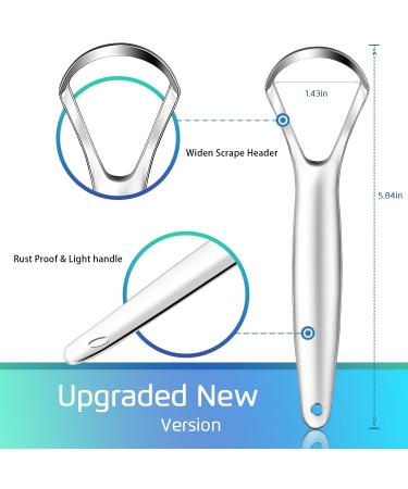 5PCS Medical Grade Tongue Scraper Set - BPA-Free, Great for Oral Care, Reduce Bad Breath - Adults and Kids - Buy Online on GoSupps.com