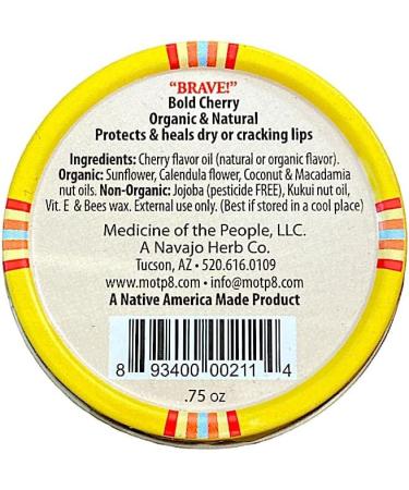 Navajo Cherry Lip Balm - 3 Tins Sacred Fire - 0.75 oz - Perfect Christmas Stocking Stuffer - Powwow Gift - Buy Online on GoSupps.com