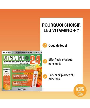 VITAMINO + Unicadoses - Multivitamin Complex A B C D3 E Minerals Amino Acids Immunity Fatigue - Ready to Drink Orange Flavor - Eric Favre - Buy Online on GoSupps.com