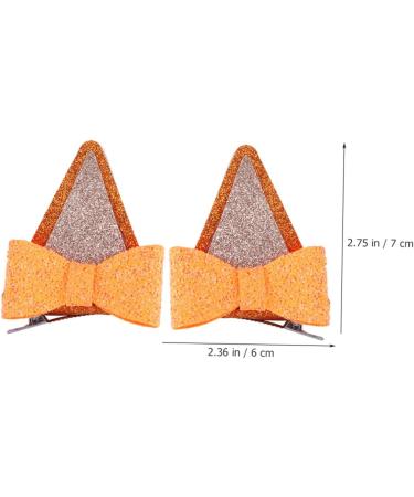 KOMBIUDA 6 Pairs hair clips hair bows clips hair bow clips for party cat ears hairpin cat cosplay hair barrette small hairpins duckbill clip issue card headgear child cute decorate fabric - Buy Online on GoSupps.com