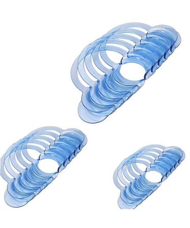 Tossper 15Pcs cheek holder C-shape dental mouth opener teeth whitening party game for family children adults (5 large 5 medium 5 small)