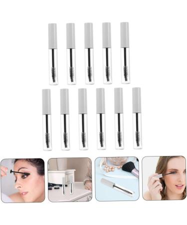 Healeved 11pcs Eyelash Tube Clear Eyelash Wand Tube Mini Mascara Tubes Empty Mascara Packaging Plastic White - Buy Online on GoSupps.com