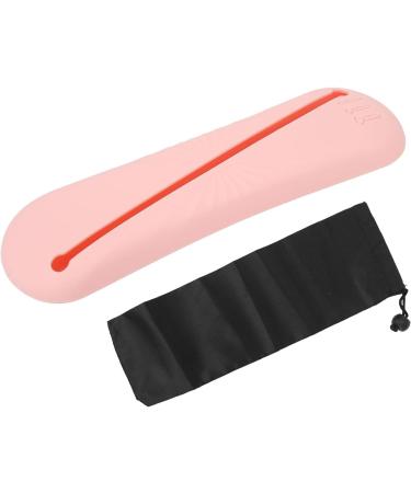 Travel Makeup Brush Holder Compact and Dustproof Silicone Makeup Brush Holder Ergonomic and Durable Large Capacity for Home (Pink) - Buy Online on GoSupps.com