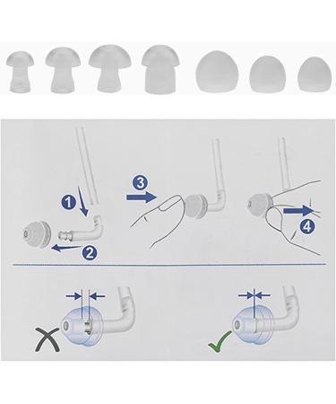 35pcs Mushroom Hearing Aid Domes Silicone for Hearing Aids and Sound Amplifiers - Buy Online on GoSupps.com