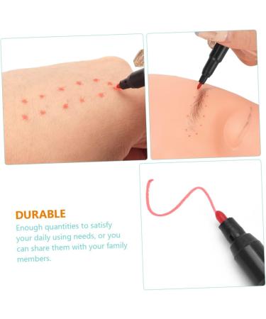 Healvian 20 Pcs Marker Pen Pencils Tool Waterproof Brow Pencil Brow Pen Red Plastic - Buy Online on GoSupps.com