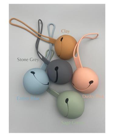 Blumie Silicone Travel Case for Pacifiers Stylish Stone Grey Storage Box for Baby Essentials | Shop Internationally - Buy Online on GoSupps.com