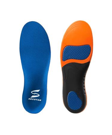 SECOTAN Pain Relief Orthotics  Plantar Fasciitis Arch Support Insoles Shoe Inserts for Maximum Support/All-Day Shock Absorption/Designed for Men and Women (S (Men: 8.5/Women: 9.5) 10.5Inch) S (Men: 8.5/Women: 9.5) 10.5 I...