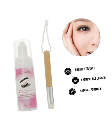 Balacoo Eyelash Cleansing Mousse & Lash Glue Remover - 2-in-1 Eye Cleaner & Mascara Wash with Boho Alligator Hair Clips - International Shipping Available - Buy Online on GoSupps.com