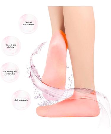 Silicone Gel Socks for Men & Women - Moisturizing Foot Care Anti-Crack & Nourishing Treatment for Dry Cracked Feet (L) - Buy Online on GoSupps.com