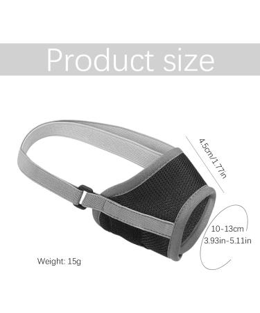 Adjustable Nylon Dog Muzzle for Small & Medium Dogs | Breathable Quick-Fit Design | Prevent Chewing & Barking - Black - Buy Online on GoSupps.com