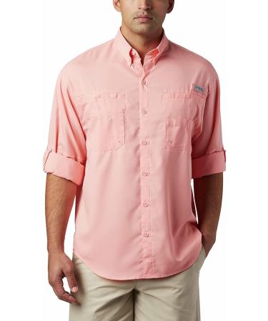 Columbia Men's Plus Tamiami II Long Sleeve Shirt - Sorbet, Size Large - Buy Online on GoSupps.com