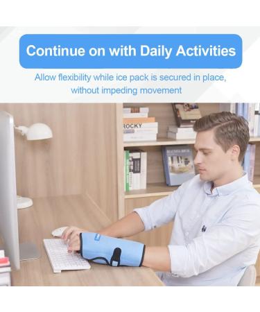 Comfpack Wrist Ice Pack - Reusable Hot Cold Therapy for Carpal Tunnel, Hand Surgery, Rheumatoid, Tendinitis - Pain Relief - Buy Online on GoSupps.com