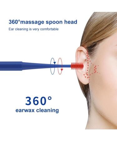 2Pcs Soft Silicone Double-End Ear Wax Removal Tool Set for Men and Women - Buy Online on GoSupps.com