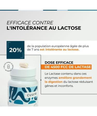 Patented Digestive Enzymes Cuure Lactase and Bromelain 90 Days Digestion and Milk Intolerance Pure and 100% Vegetable Made in France - Buy Online on GoSupps.com