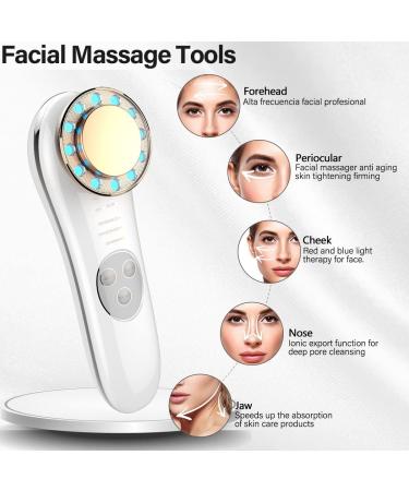 Aikertec 7 in 1 Face Massager Electric - Anti-Aging High Frequency Galvanic Facial Machine - Buy Online on GoSupps.com