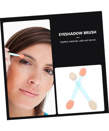 BELLIFFY 100pcs Double Ended Eyeshadow Brush Double-sides Eye Brush Makeup Brush Sponge Brush Makeup Tool Eyeshadow Stick Dual-side Cosmetic Applicator Cosmetic Tool 6.5x1.3cm Blue - Buy Online on GoSupps.com