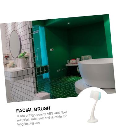 Gogogmee 1pc Face Brush Face Washing Brush Portable Facial Scrubber Makeup Remover Brush Face Exfoliating Brush Synthetic Brush Manual Skin Cleaner Facial Cleaning Skin Care Tool Abs White - Buy Online on GoSupps.com