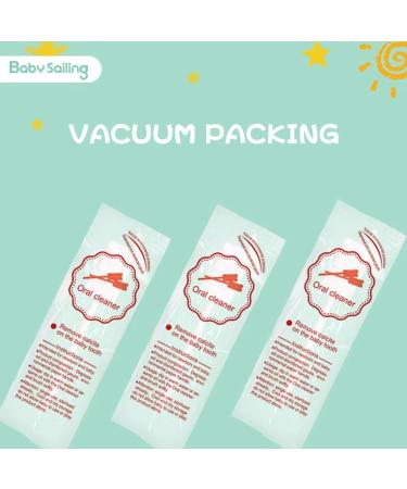 Wobblo Newborn Gauze Toothbrush - Mundgazze Paper Handle Double-Aged Cotton Yarn 30 Pieces/Barrel for Home Hotel and Travel - Buy Online on GoSupps.com