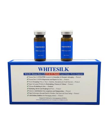 WHITESILK Expert Drop   SCM(Human Stem Cell) EYE & NECK Lifting & Tone up Power Ampoule  (10ml X 2vials  0.68oz)