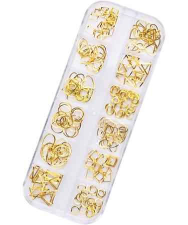 Beavorty 1 Box nail art decoration rose gold decorations nail tools manicure tools nail decorations for nail art nail decor metal manicure decoration Accessories hollow out 3d Size 1 Picture 1 - Buy Online on GoSupps.com