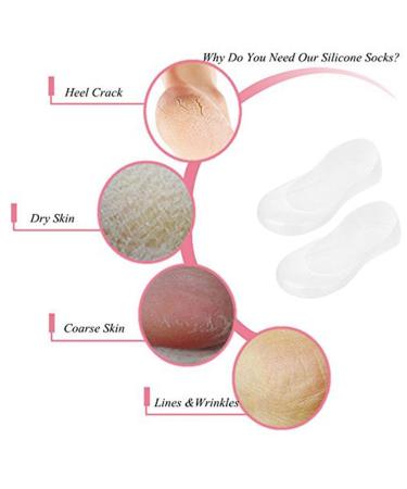 Pedimend Moisturizing Silicone Gel Socks | Remove Calluses Corns & Dry Skin | Foot Care for Runners Dancers & Hikers | 2 Pairs (4 PCs) - Ideal for Men & Women - Buy Online on GoSupps.com