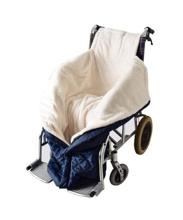 Fleece-Lined Wheelchair Cover - Winter Wheelchair Cozy Cover Universal Wheelchair Accessory for Elderly Patients and Disabled Leg Lower Body Warm