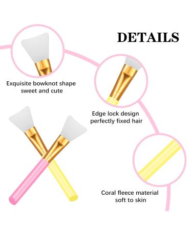 Tonyg-P 4 STE SPA Headband & Makeup Brush Set - Soft Coral Fleece Elastic Bowknot Ideal for Women's Shower Face Wash & Skincare - Buy Online on GoSupps.com