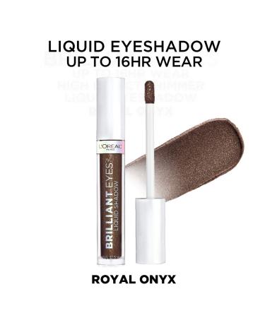 L'Or al Paris Brilliant Eyes Shimmer Liquid Eye Shadow Makeup - Royal Onyx 0.1 oz (Pack of 1) - Buy Online on GoSupps.com
